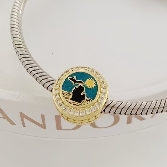 Pandora Jewelry - Pandora Michigan Map Charm Home Sweet Home Charm Pendant
